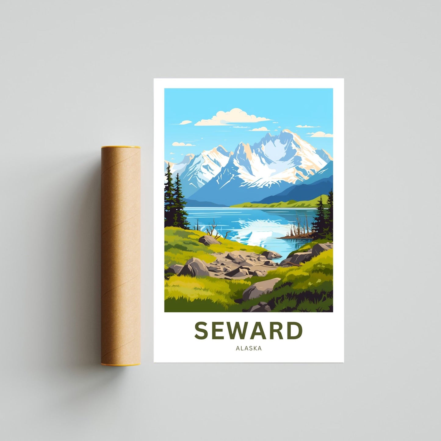 Seward Travel Poster