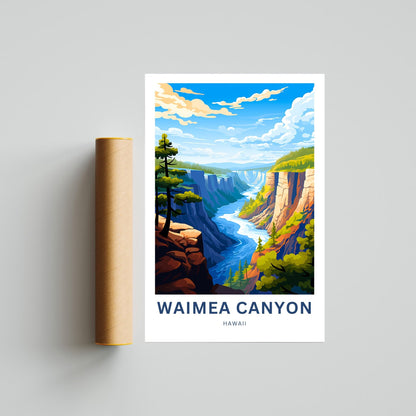 Waimea Canyon  Travel Poster