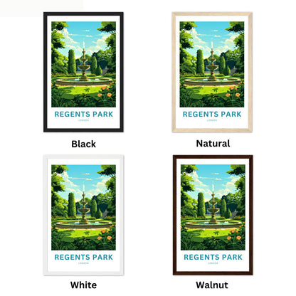 Regent's Park Travel Poster