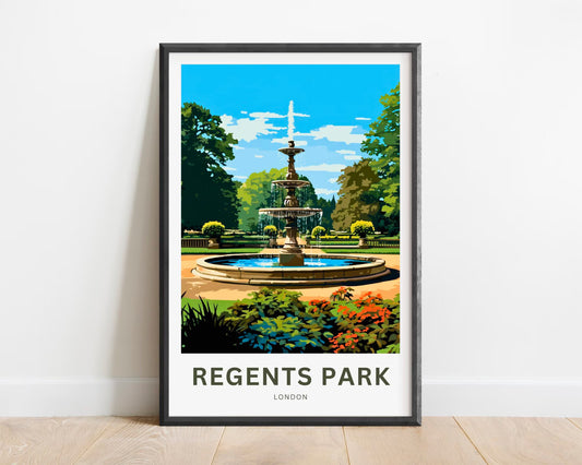 Regent's Park Travel Poster