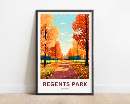 Regent's Park Travel Poster