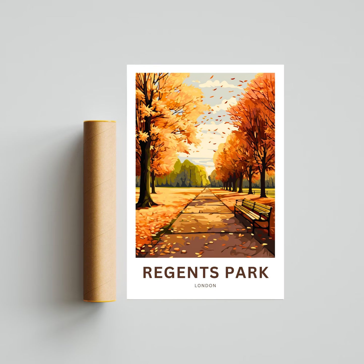 Regent's Park Travel Poster