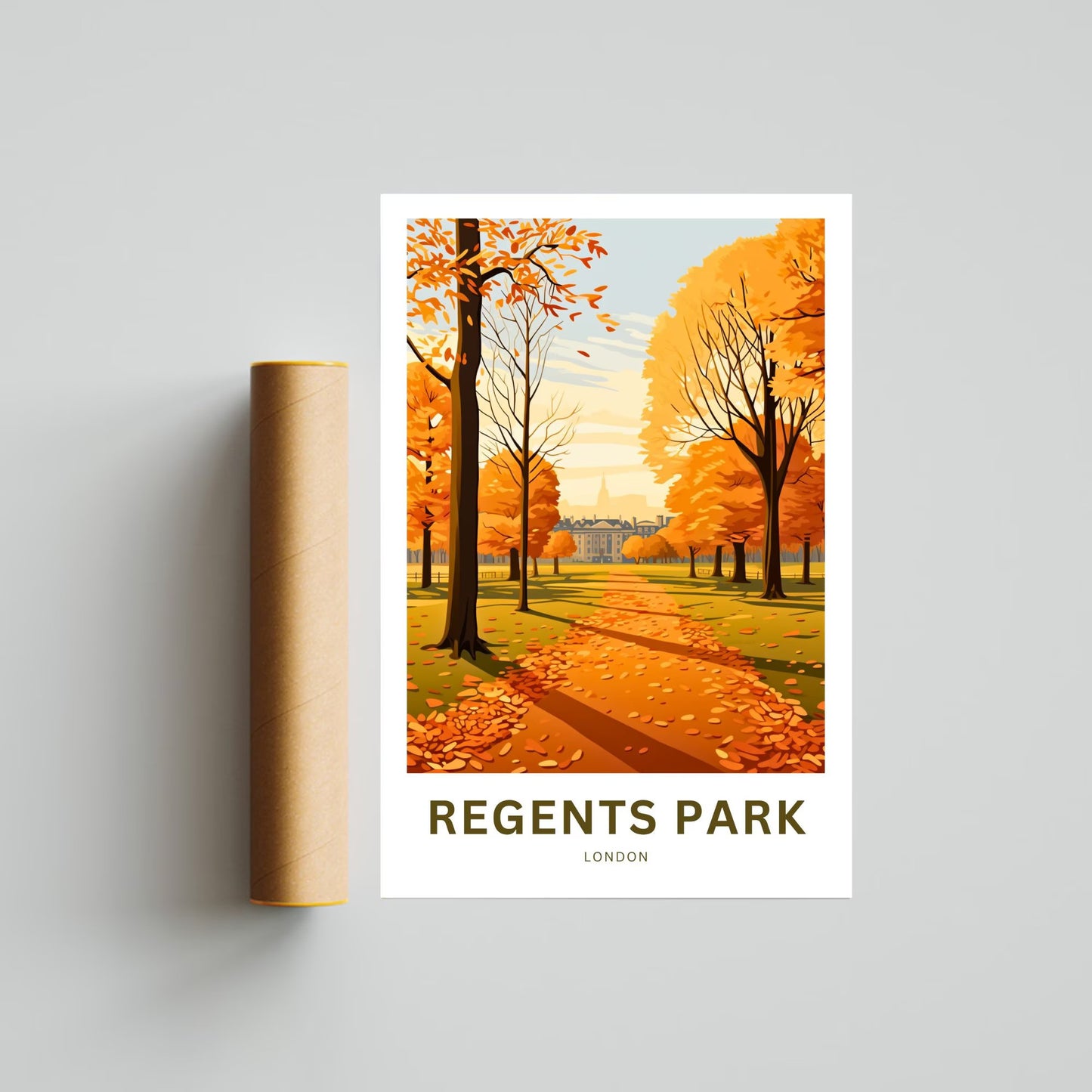 Regent's Park Travel Poster