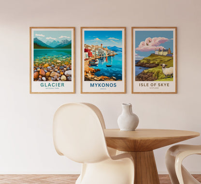 Mykonos Travel Poster