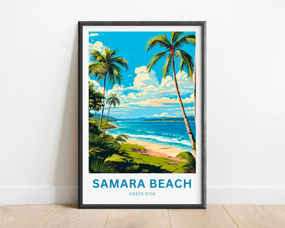 Samara Beach Travel Poster