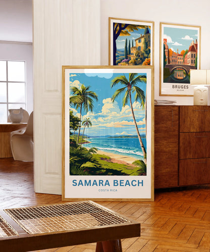 Samara Beach Travel Poster