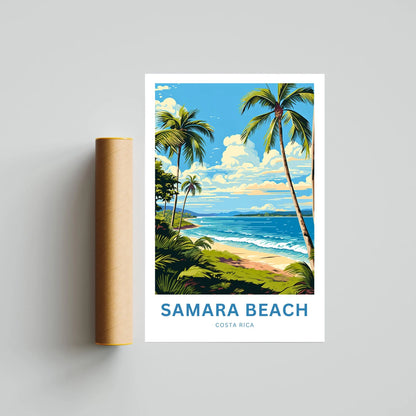 Samara Beach Travel Poster