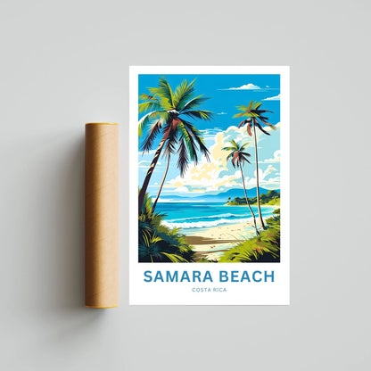 Samara Beach Travel Poster