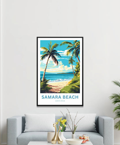 Samara Beach Travel Poster