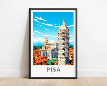 Pisa Travel Poster