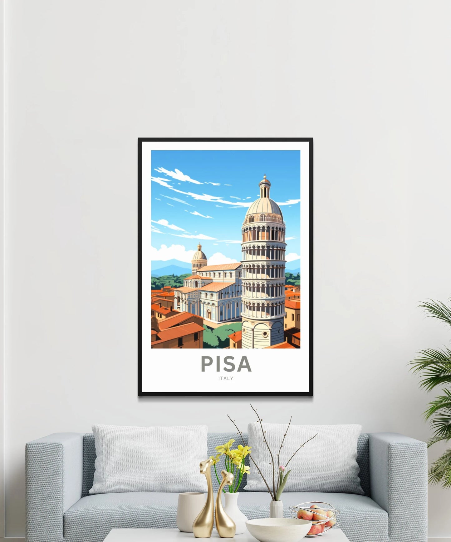 Pisa Travel Poster