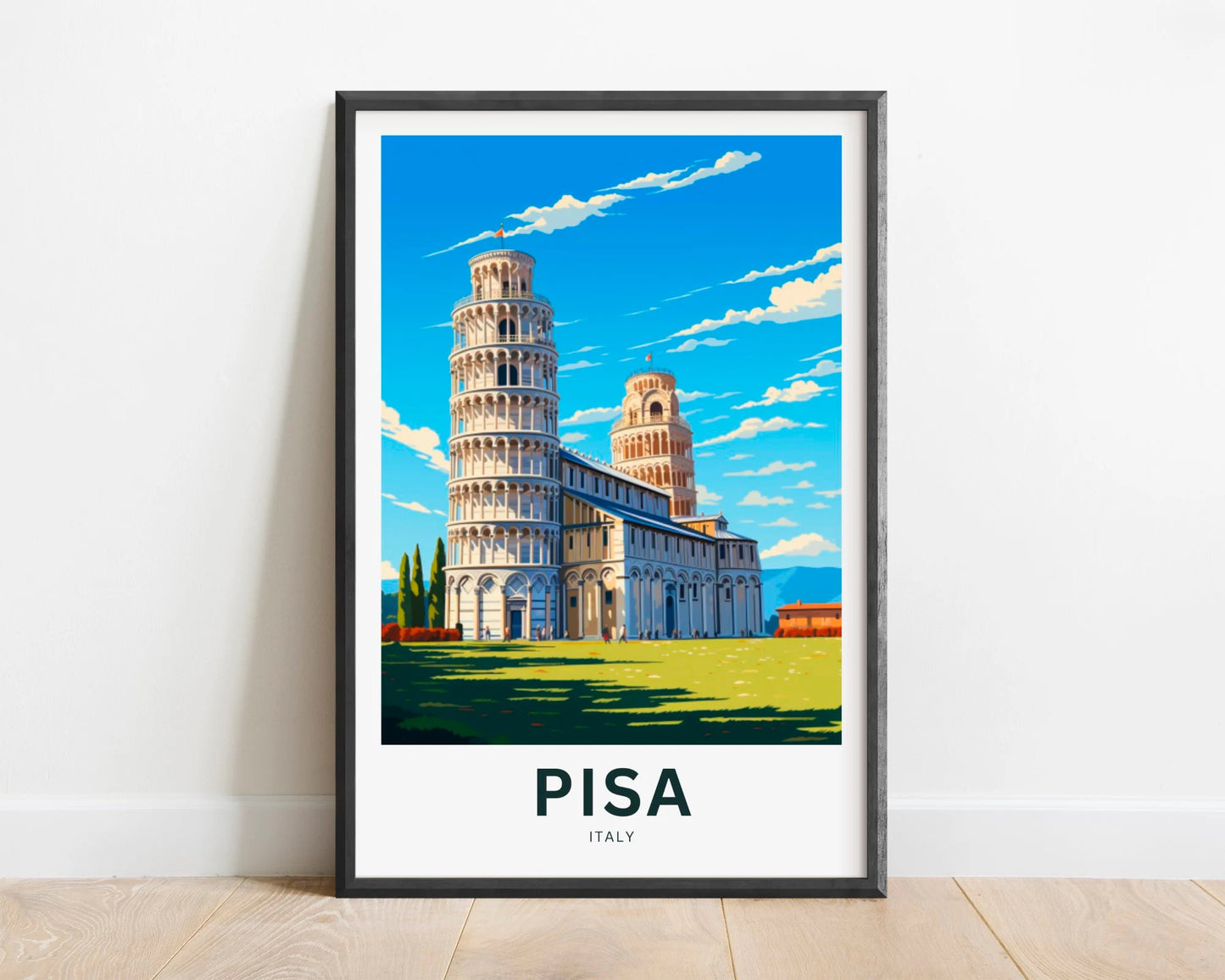 Pisa Travel Poster