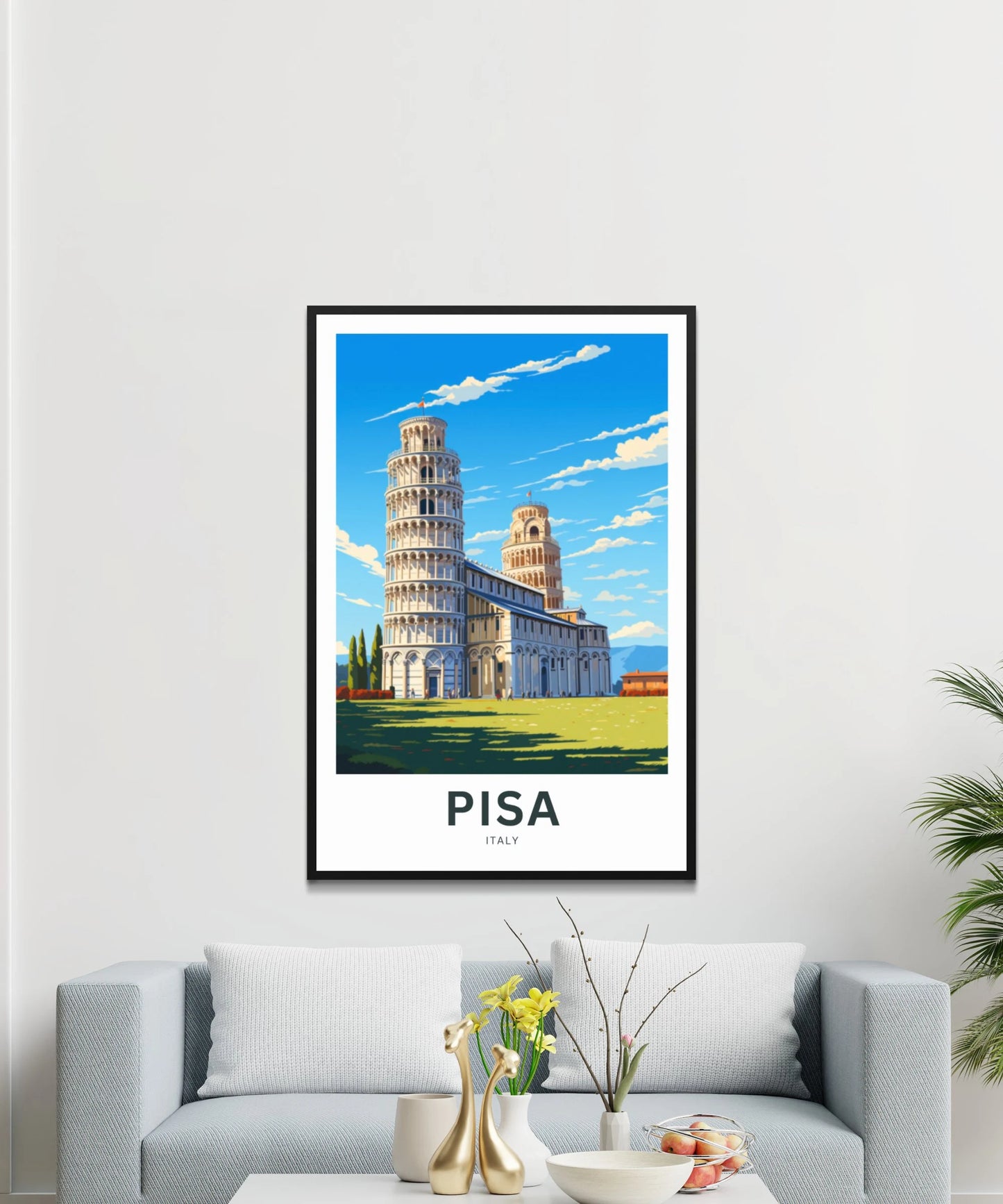 Pisa Travel Poster