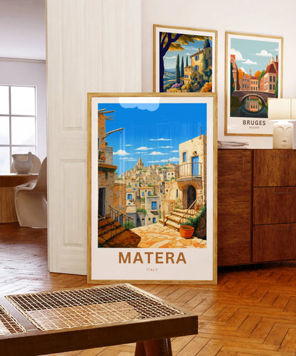 Matera Travel Poster