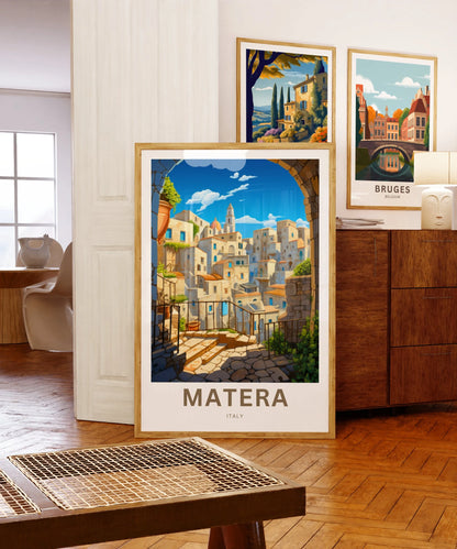 Matera Travel Poster