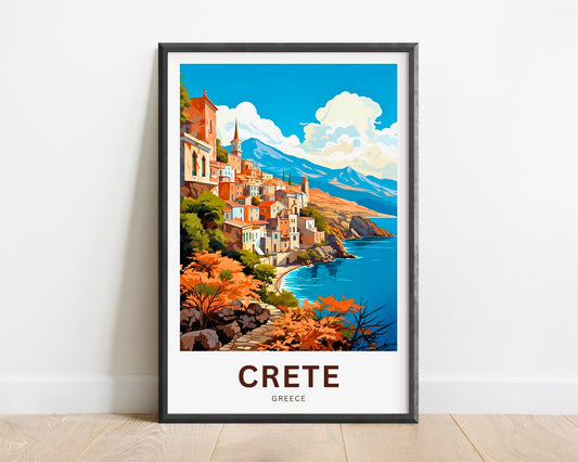 Crete Travel Poster