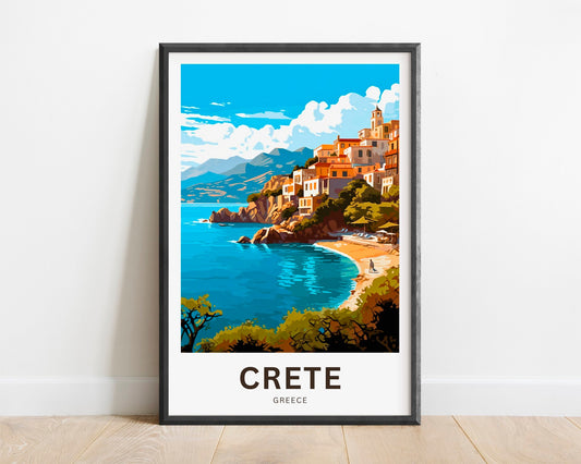 Crete Travel Poster