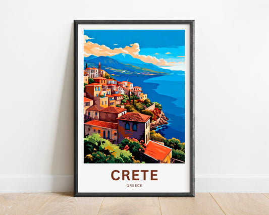 Crete Travel Poster