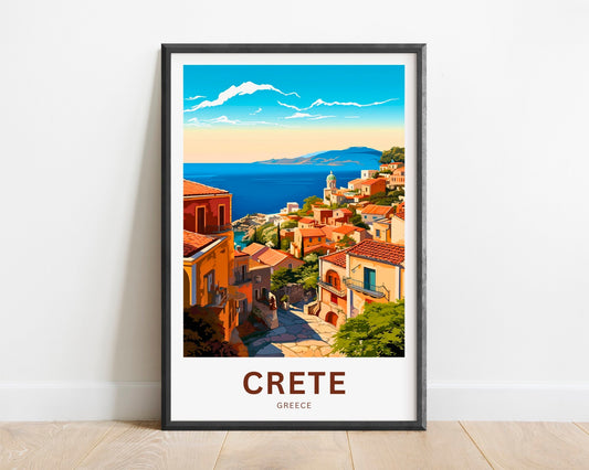Crete Travel Poster