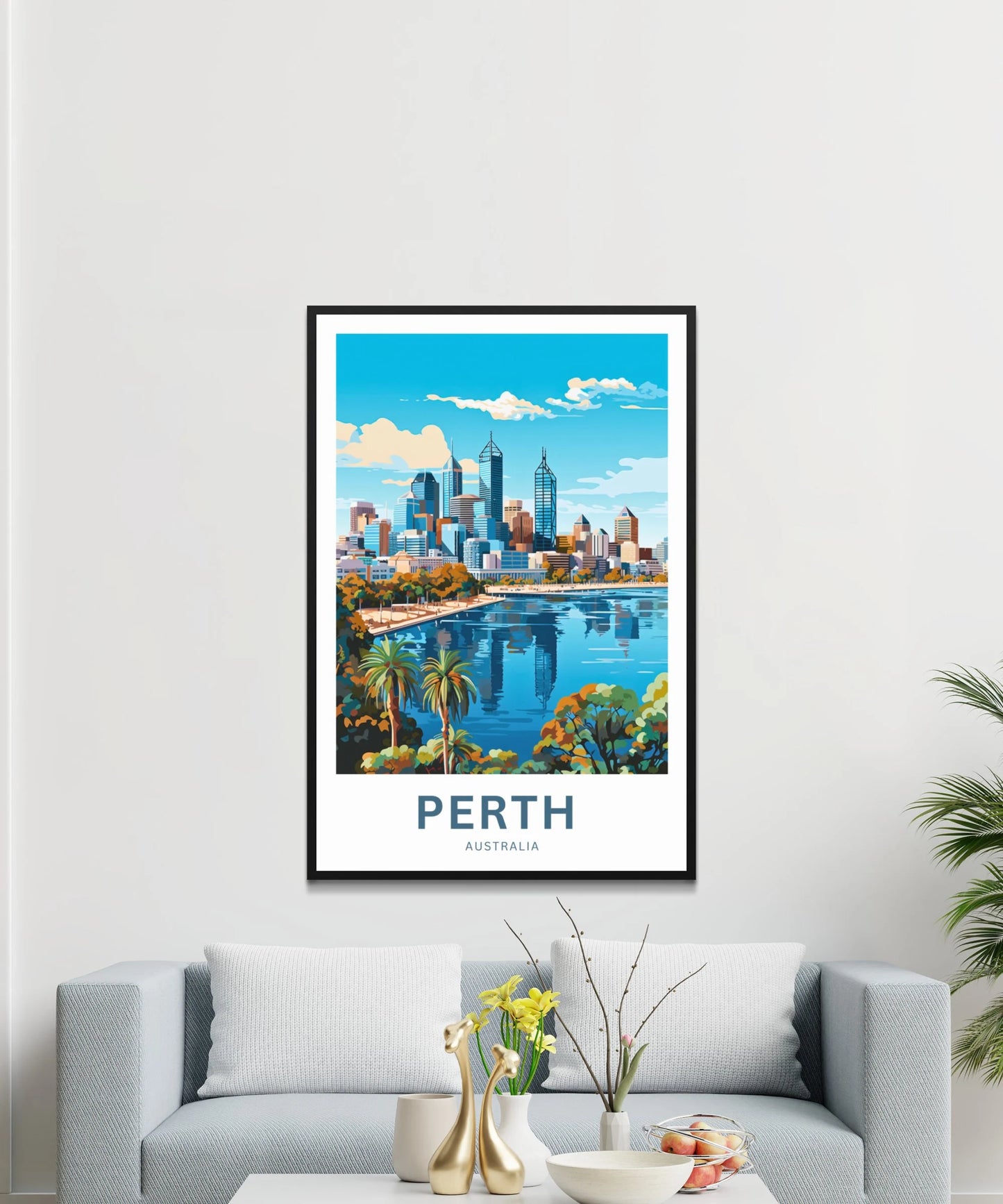 Perth Travel Poster