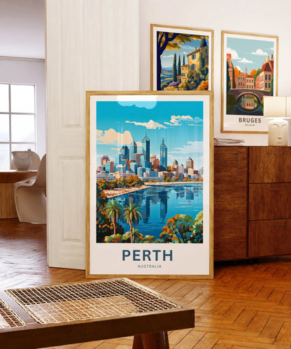 Perth Travel Poster