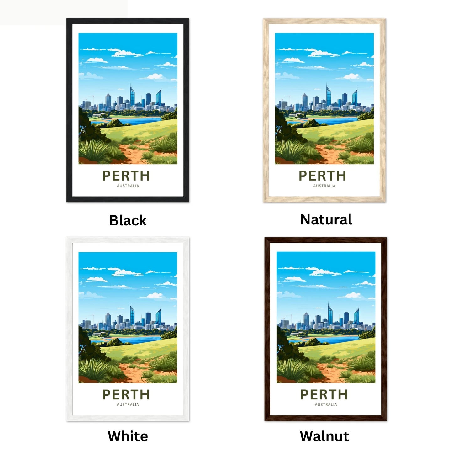 Perth Travel Poster