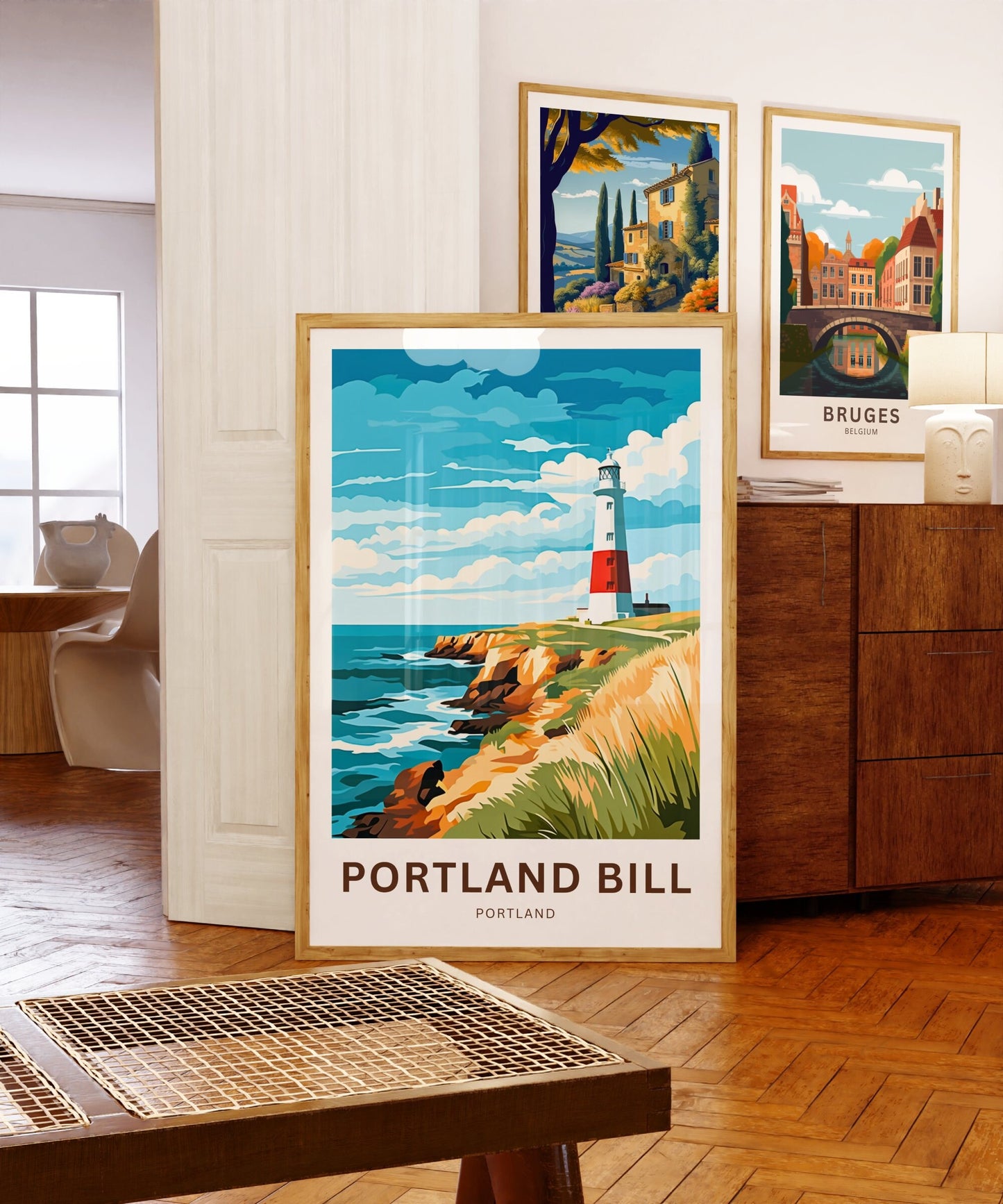 Portland Bill Travel Poster