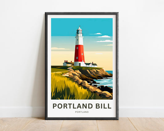 Portland Bill Travel Poster