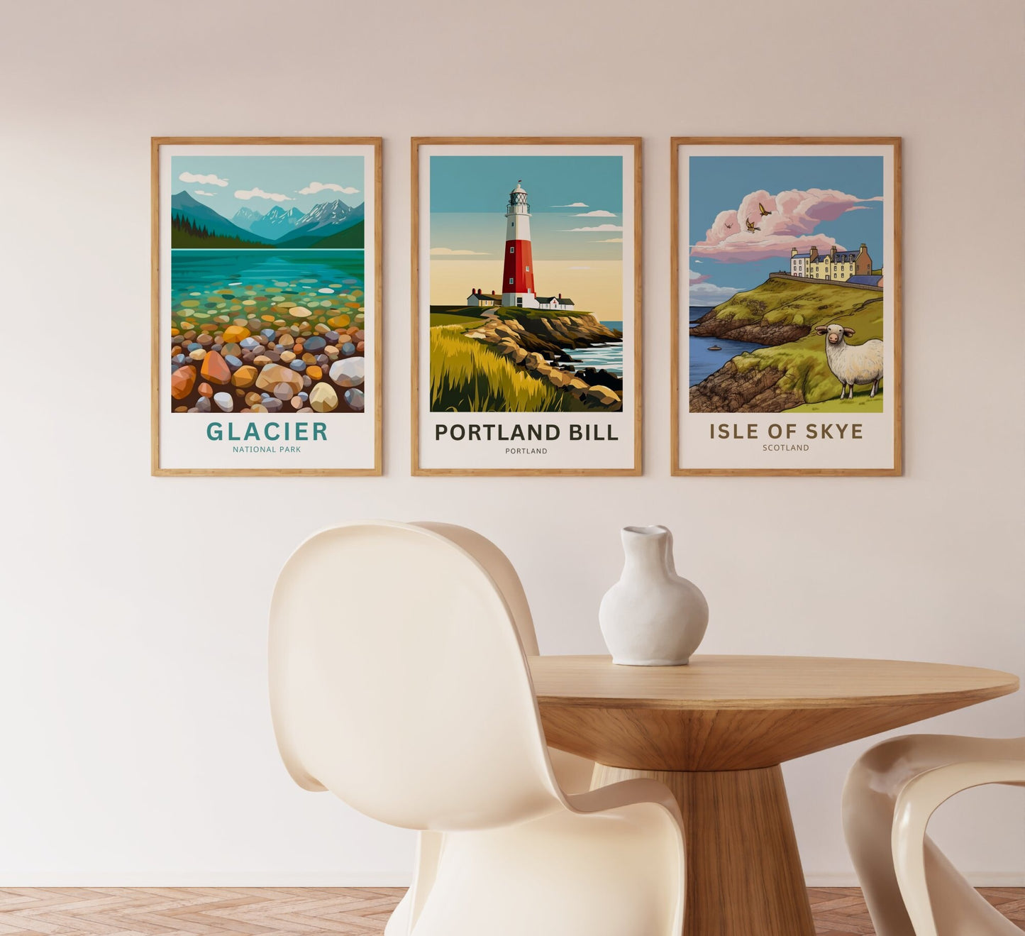 Portland Bill Travel Poster