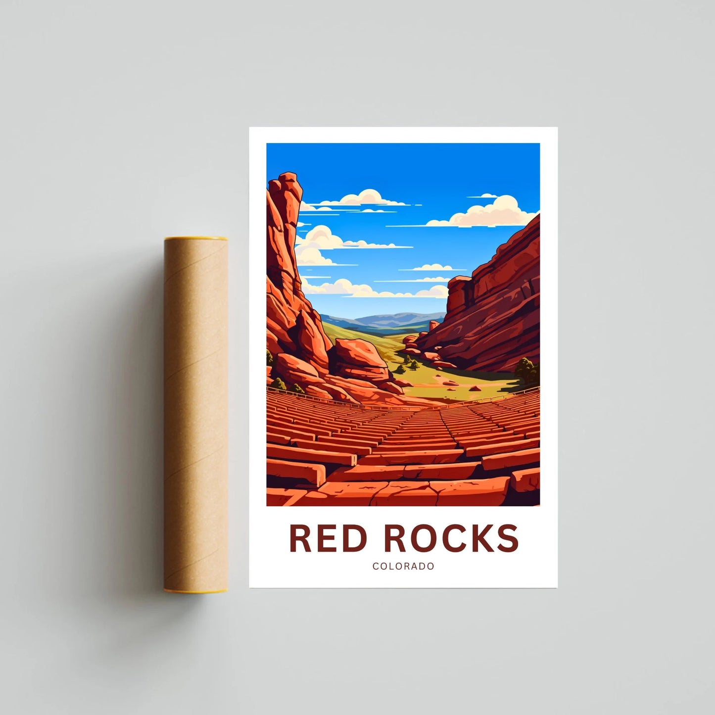 Red Rocks Amphitheatre Travel Poster