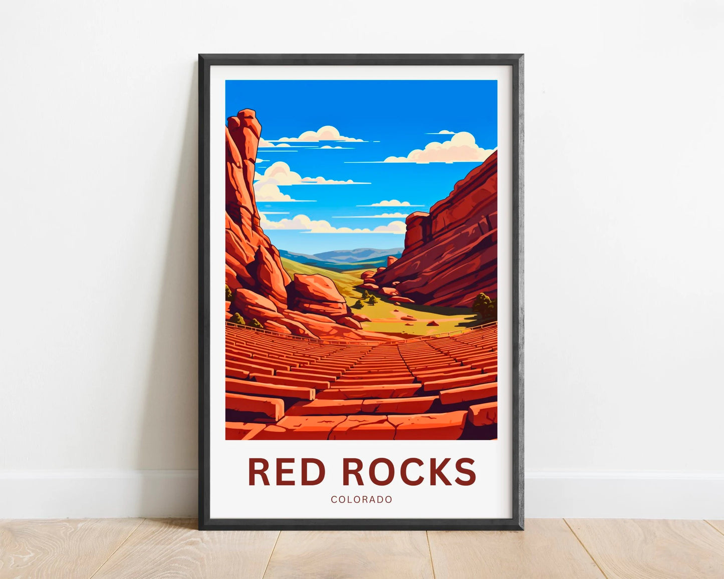 Red Rocks Amphitheatre Travel Poster