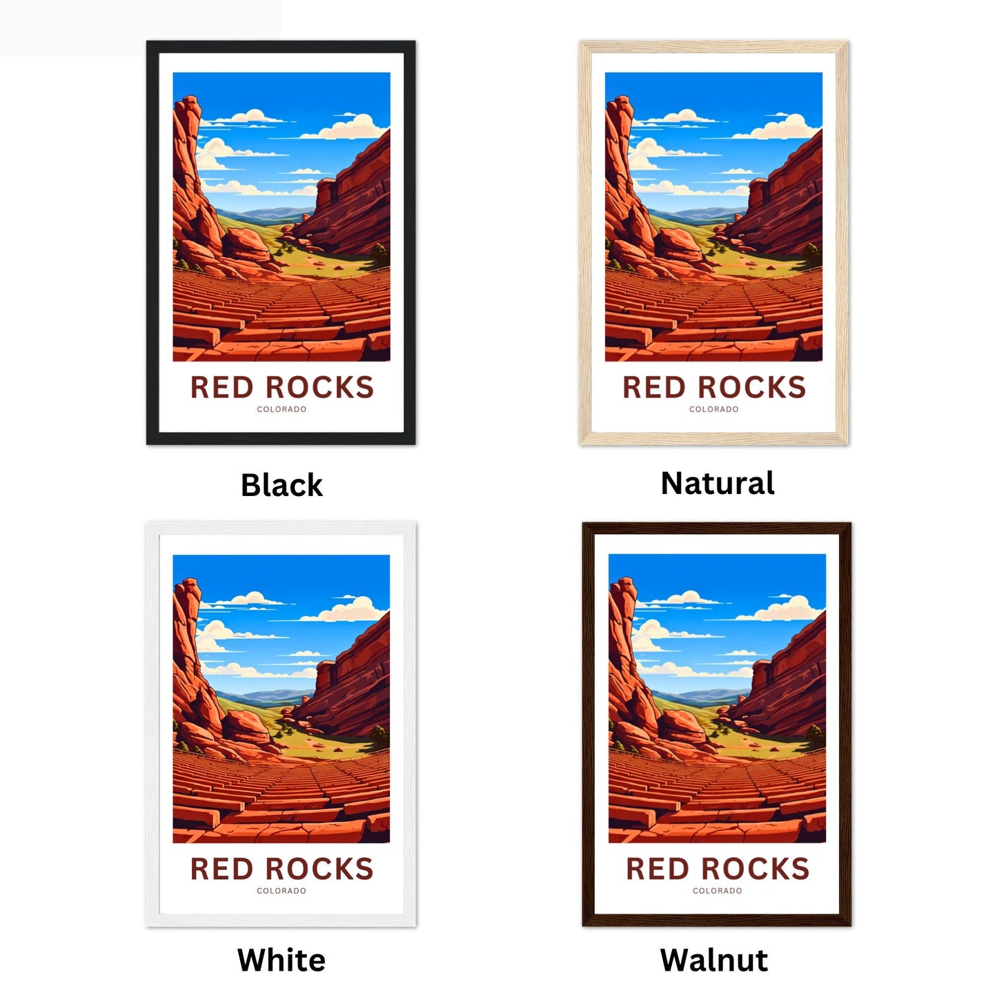 Red Rocks Amphitheatre Travel Poster