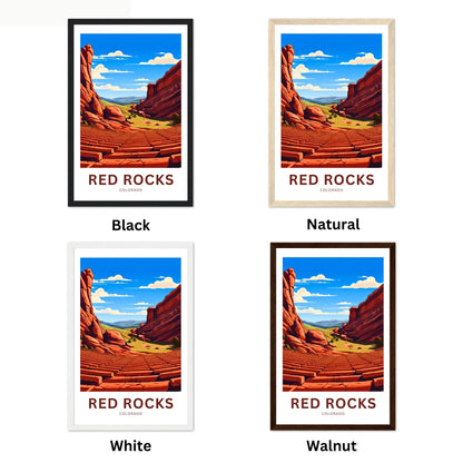 Red Rocks Amphitheatre Travel Poster