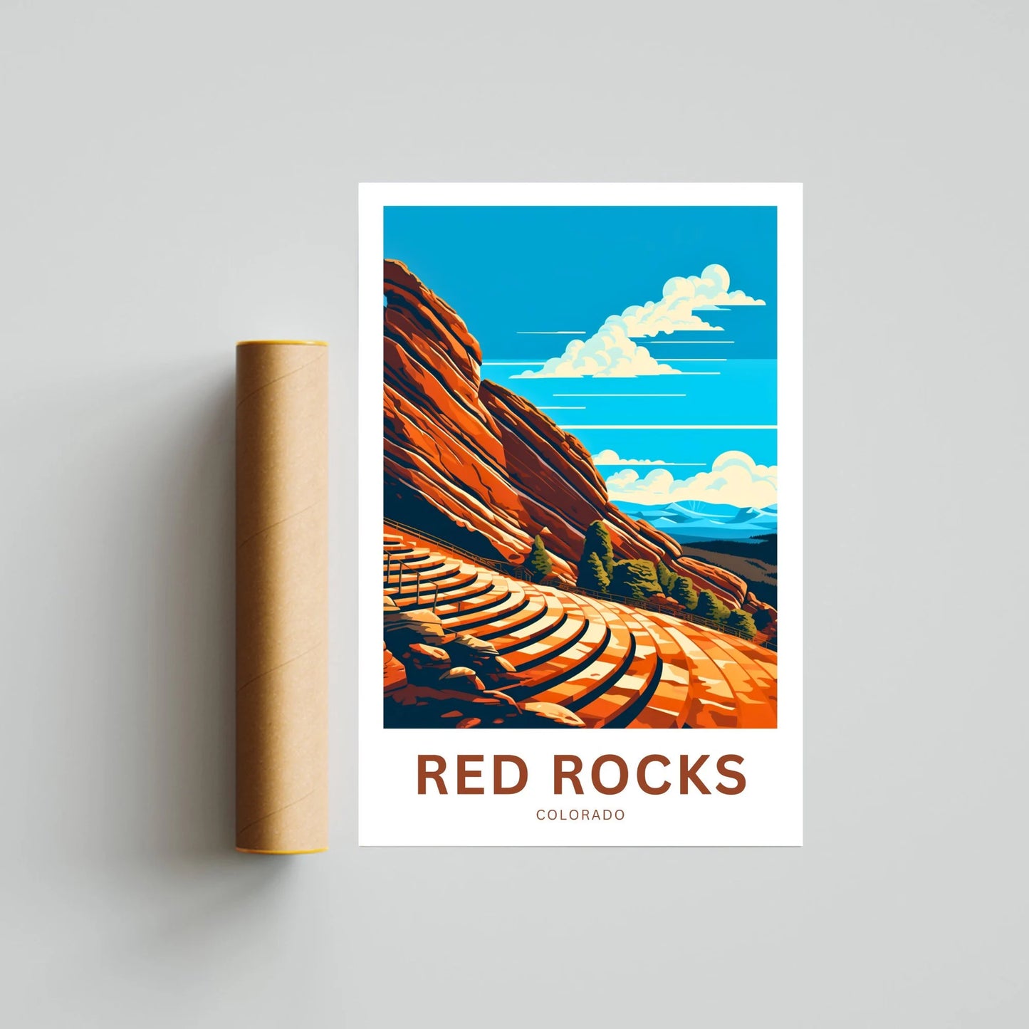 Red Rocks Amphitheatre Travel Poster