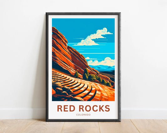 Red Rocks Amphitheatre Travel Poster