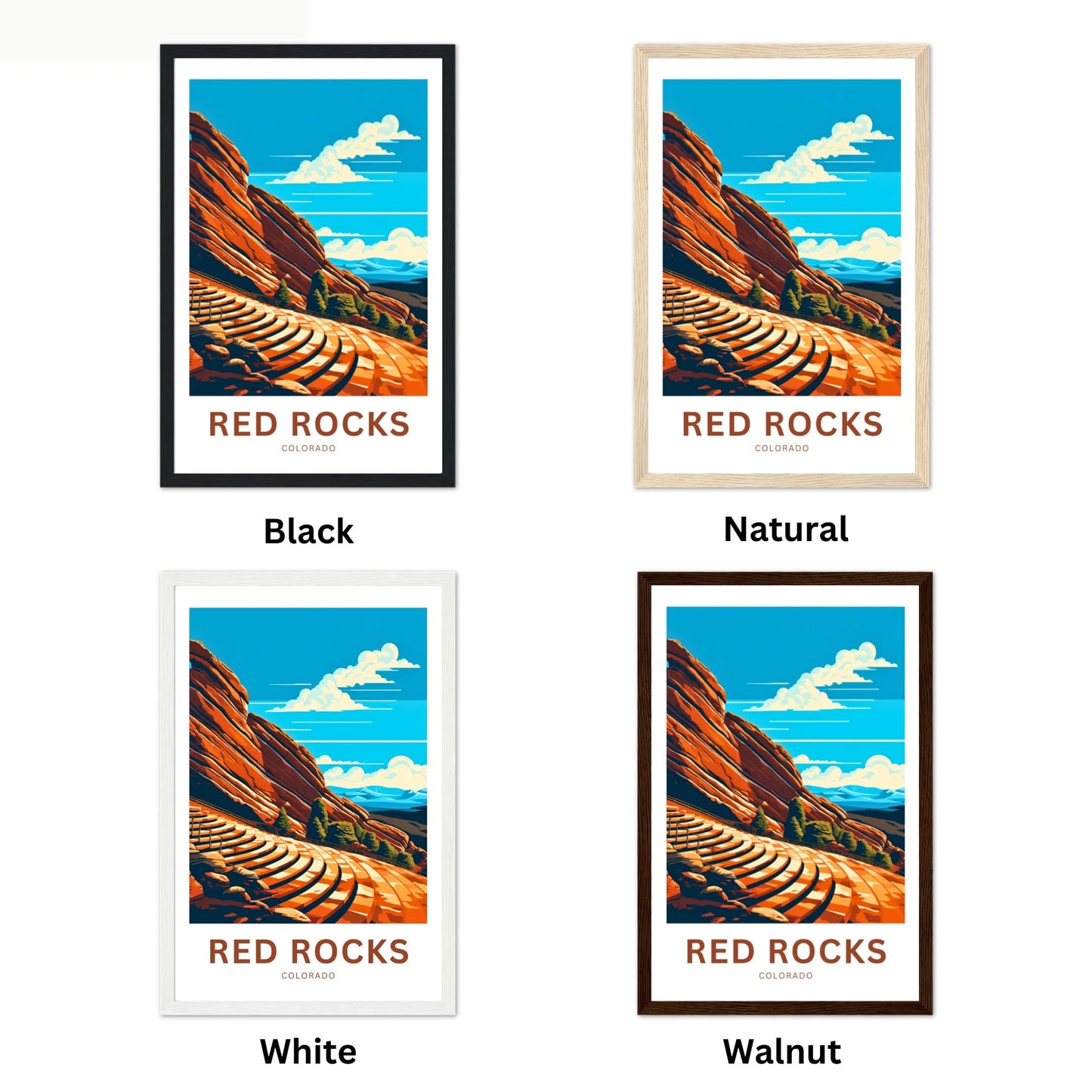 Red Rocks Amphitheatre Travel Poster