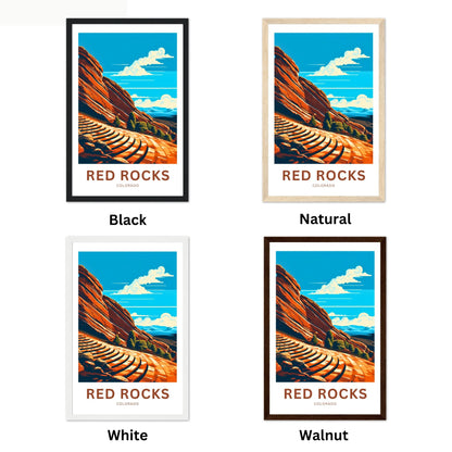 Red Rocks Amphitheatre Travel Poster