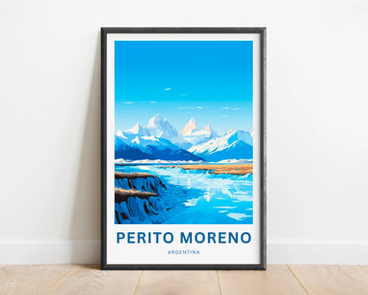 Perito Moreno Travel Poster