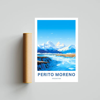 Perito Moreno Travel Poster