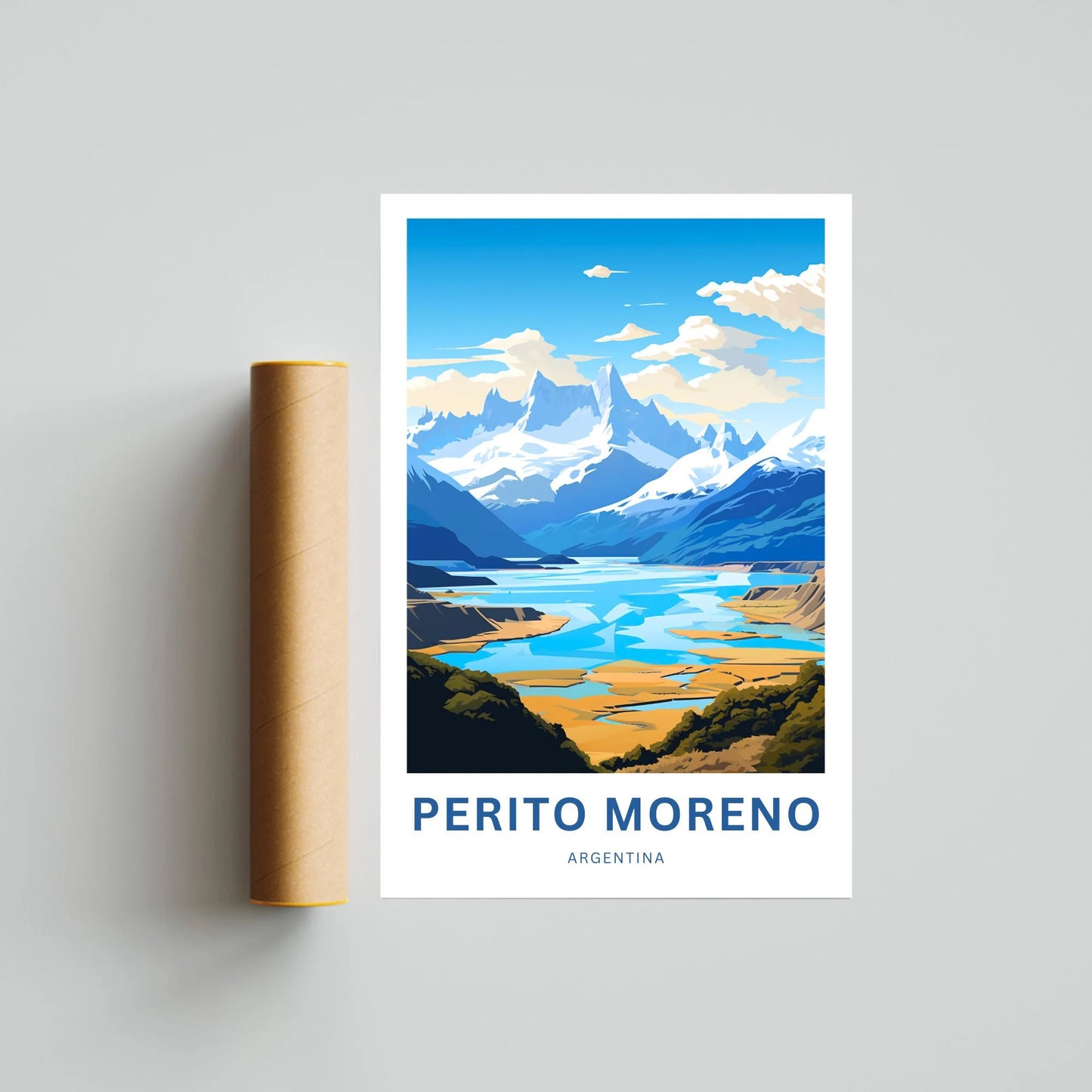 Perito Moreno Travel Poster