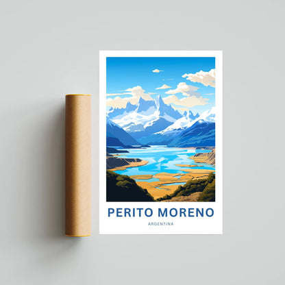 Perito Moreno Travel Poster