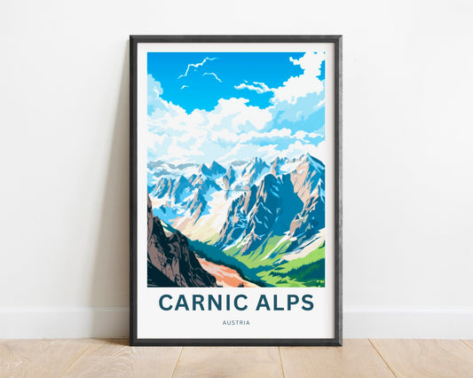 Carnic Alps Travel Poster