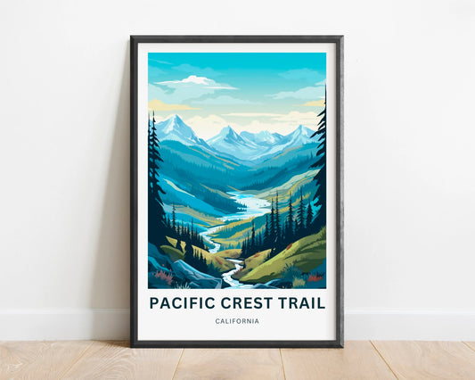 Pacific Crest Travel Poster