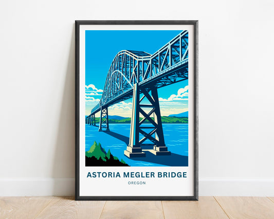 Astoria Megler Bridge Travel Poster