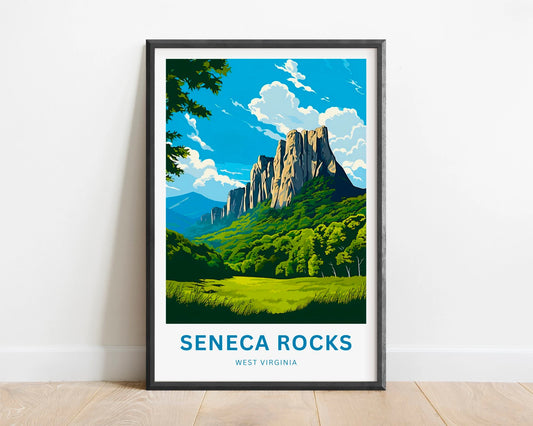 Seneca Rocks Travel Poster