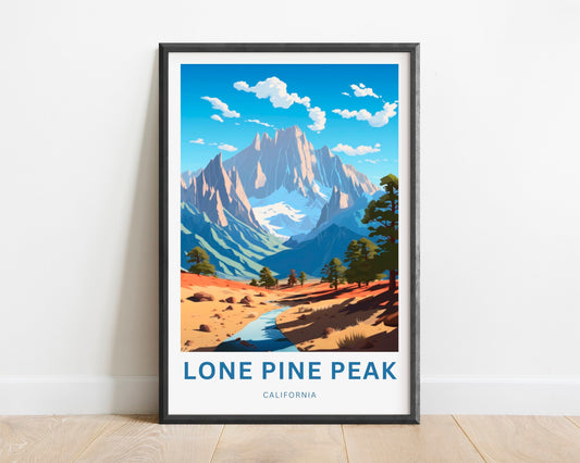 Lone Pine Peak Travel Poster