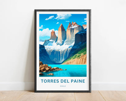 Torres del Paine Travel Poster