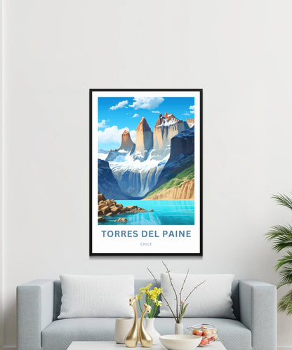 Torres del Paine Travel Poster