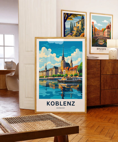 Koblenz Travel Poster