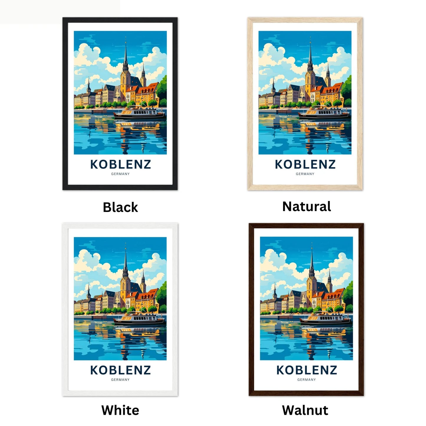 Koblenz Travel Poster